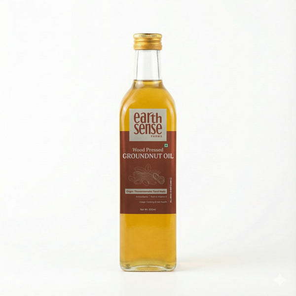 Wood-Pressed Ground-nut Oil
